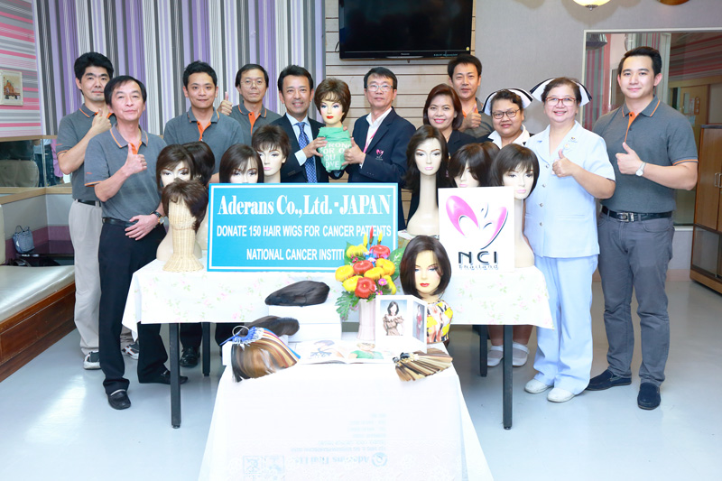 Attendance at the ceremony of wig donation in Thai hospitals 
