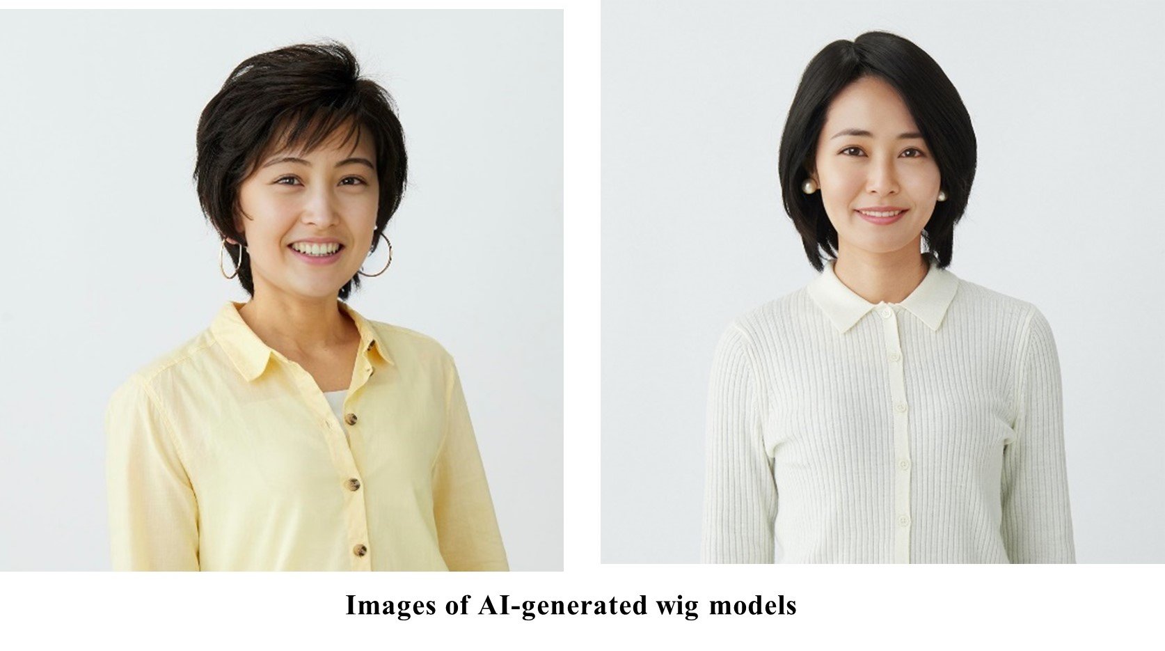 Images of AI-generated wig models.jpg