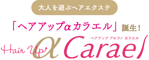 大人を遊ぶヘアエクステ「ヘアアップαカラエル」誕生!
