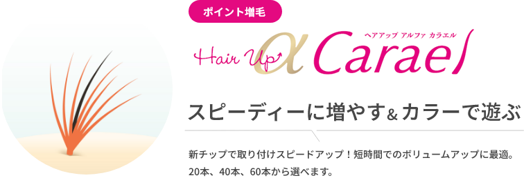ヘアアップα カラエル スピーディーに増やす&カラーで選ぶ