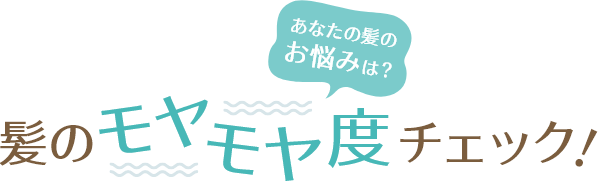 髪のモヤモヤ度チェック！