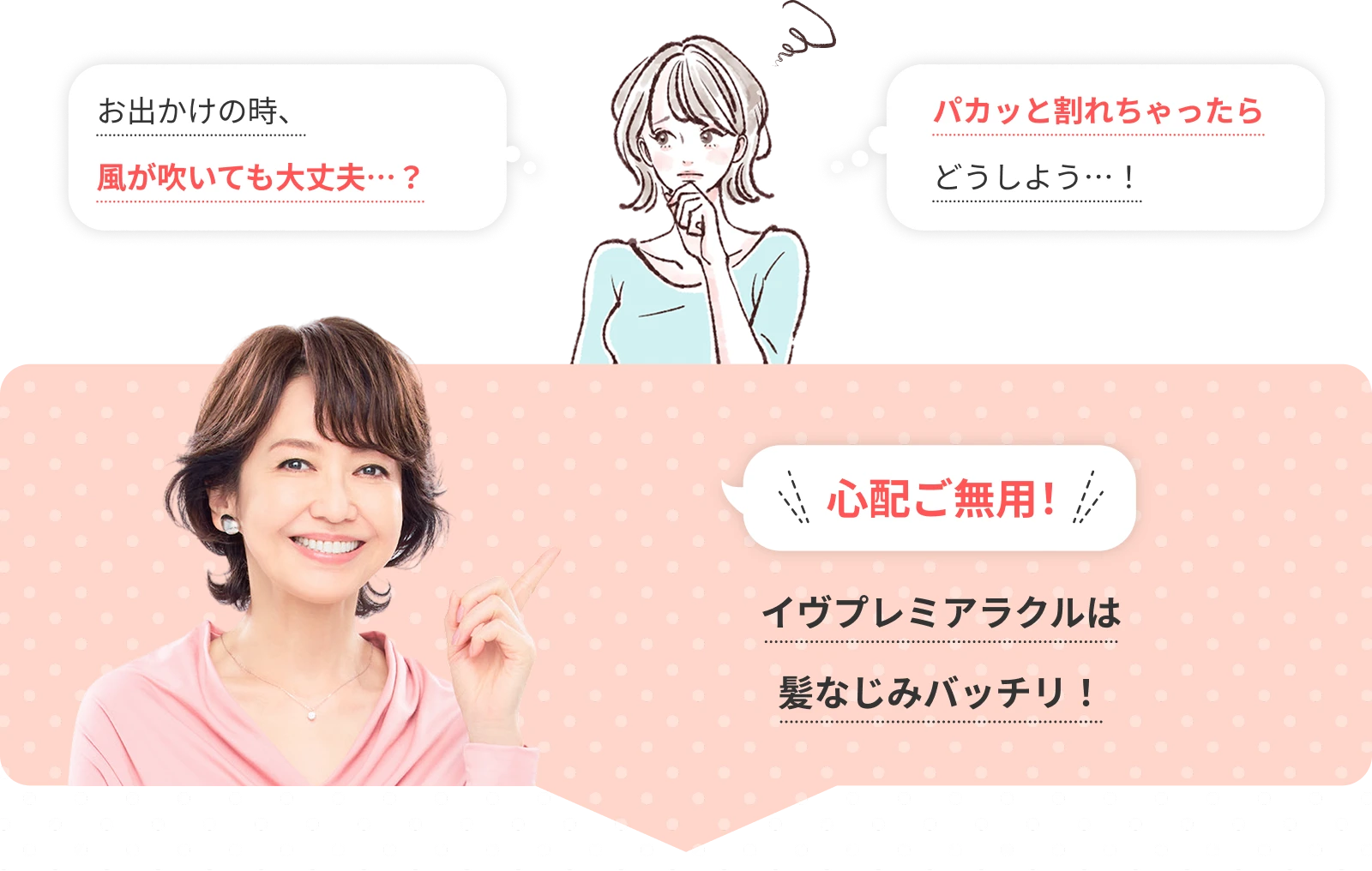 アデランスのウイックです❗ イヴプレミアラクル│女性用かつら・ウィッグはレディスアデランス