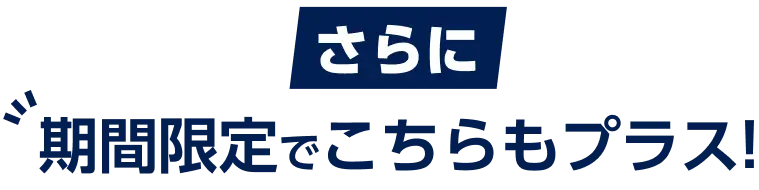さらに期間限定でこちらもプラス!