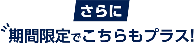 さらに期間限定でこちらもプラス!