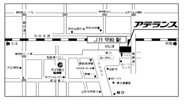 AD甲府地図